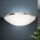 Wandlampe Metall Glas 31 cm breit in Messing Antik Weiß