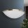 Wandlampe Metall Glas 31 cm breit in Messing Antik Weiß