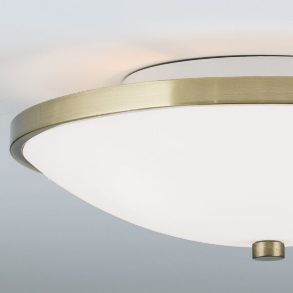Deckenlampe Metall Glas E27 Ø 39,5 cm 3-flammig rund
