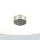 Deckenlampe Metall Glas D: 39,5 cm Nickel matt Weiß E27