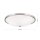 Deckenlampe Metall Glas D: 39,5 cm Nickel matt Weiß E27