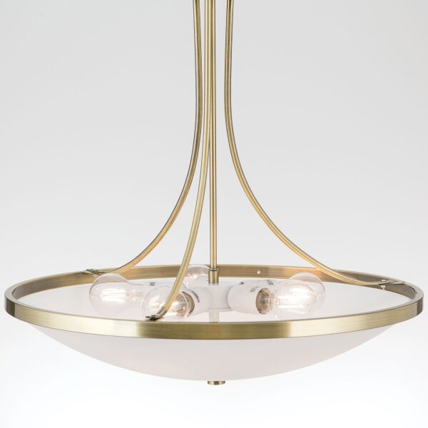 Hängeleuchte Metall Glas Ø 56,5 cm H: 105 cm E27