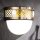 Wandleuchte Glas Metall E27 B: 26 cm Jugendstil