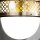 Wandleuchte Glas Metall E27 B: 26 cm Jugendstil