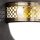 Wandleuchte Glas Metall E27 B: 26 cm Jugendstil