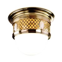 Deckenleuchte Metall Glas &Oslash; 30 cm E27 3-flammig rund