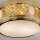 Deckenleuchte Metall Glas rund D: 25 cm E14 2-flammig