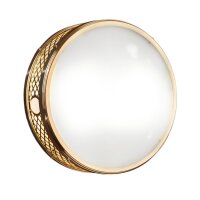 Deckenleuchte Glas Metall E14 Ø 33 cm rund 2-flammig