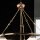 Pendelleuchte Messing massiv Glas 70 cm breit E14 ALWIN