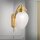 Wandlampe mit Schalter Echt-Messing Glas H: 25 cm E27