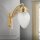 Wandlampe mit Schalter Echt-Messing Glas H: 25 cm E27