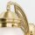Wandlampe Glas Messing massiv E27 B: 40 cm mit Schalter