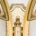 Wandlampe Glas Messing massiv E27 B: 40 cm mit Schalter