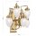 Wandleuchte Echt-Messing Glas E27 61 cm breit ELISE