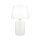Nachttischlampe Keramik Stoff 51 cm Weiß Creme E27