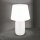 Nachttischlampe Keramik Stoff 51 cm Weiß Creme E27