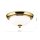 Deckenlampe Metall Glas D: 26,5 cm in Gold Weiß E14