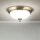 Deckenleuchte Metall Glas D: 26,5 cm rund E14 2-flammig