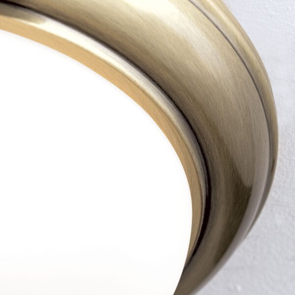 Deckenlampe Metall Glas E14 D: 26,5 cm 2-flammig rund