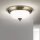 Deckenlampe Metall Glas E14 D: 26,5 cm 2-flammig rund