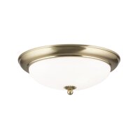 Deckenlampe Metall Glas rund &Oslash; 35,5 cm E27 2-flammig