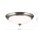 Deckenleuchte Metall Glas E27 rund D: 35,5 cm 2-flammig