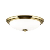 Deckenleuchte Metall Glas rund Ø 48 cm in Gold...