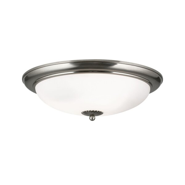 Deckenlampe Metall Glas E27 Ø 48 cm rund 3-flammig