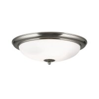 Deckenlampe Metall Glas E27 Ø 48 cm rund 3-flammig