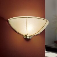 Wandleuchte Metall Glas E27 31 cm breit Jugendstil