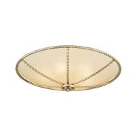 Deckenlampe Metall Glas E27 D: 56 cm rund Jugendstil