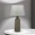 Nachttischlampe Keramik Stoff E27 56 cm Braun Grau
