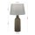 Nachttischlampe Keramik Stoff E27 56 cm Braun Grau