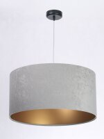 Suspension ronde Blanc Gris Or R&eacute;tro Table...