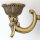 Wandleuchte Metall Glas E27 36,5 cm breit 2-flammig