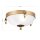 Deckenlampe Metall Glas E27 rund D: 31 cm 2-flammig