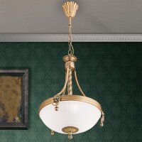 Pendelleuchte Metall Glas E27 Ø 32 cm rund 3-flammig