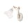 Wandlampe Glas Metall E14 21 cm hoch Landhaus Stil