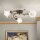 Deckenlampe Metall Glas B: 60 cm Shabby Antik Weiß E14