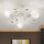 Deckenlampe Metall Glas E14 60 cm breit 3-flammig OSKAR