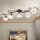 Deckenlampe Glas Metall E14 Shabby Antik Weiß