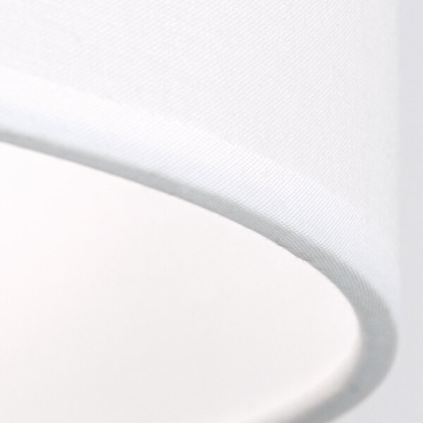 Nachttischlampe Keramik Stoff E27 49,5 cm hoch Modern