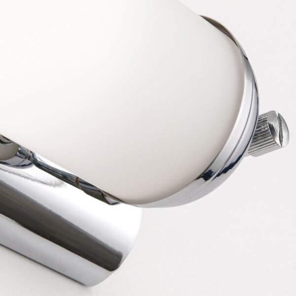 Wandlampe Echt-Messing Glas E14 41,5 cm breit 2-flammig
