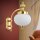 Wandleuchte Messing massiv Glas 32 cm hoch E27 VIKTOR