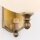 Wandlampe Messing massiv Glas H: 32 cm E27 Jugendstil