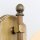 Wandleuchte Echt-Messing Glas E27 H: 32 cm Jugendstil
