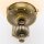 Wandleuchte Echt-Messing Glas E27 H: 32 cm Jugendstil