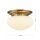 Deckenlampe Echt-Messing Glas E27 D: 33 cm 2-flammig