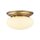 Deckenlampe Messing Glas E27 rund Ø 40 cm 2-flammig