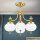 Deckenlampe Messing Glas E27 B: 55 cm 4-flammig VIKTOR